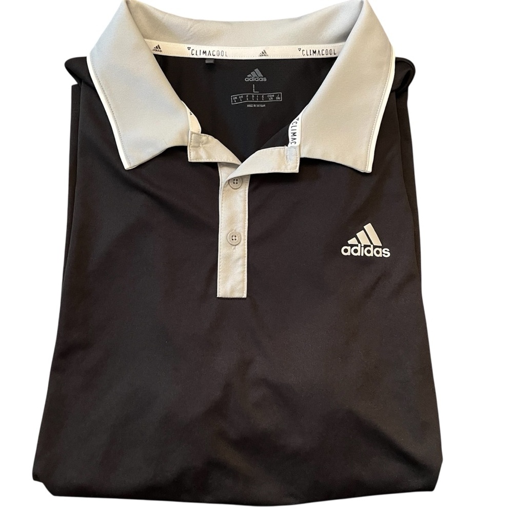 Adidas Men's Polo Shirt in Black and White